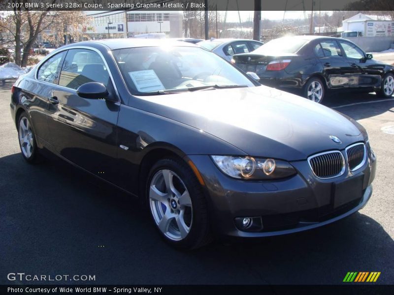 Sparkling Graphite Metallic / Black 2007 BMW 3 Series 328xi Coupe