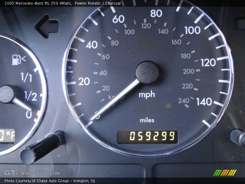Pewter Metallic / Charcoal 2005 Mercedes-Benz ML 350 4Matic