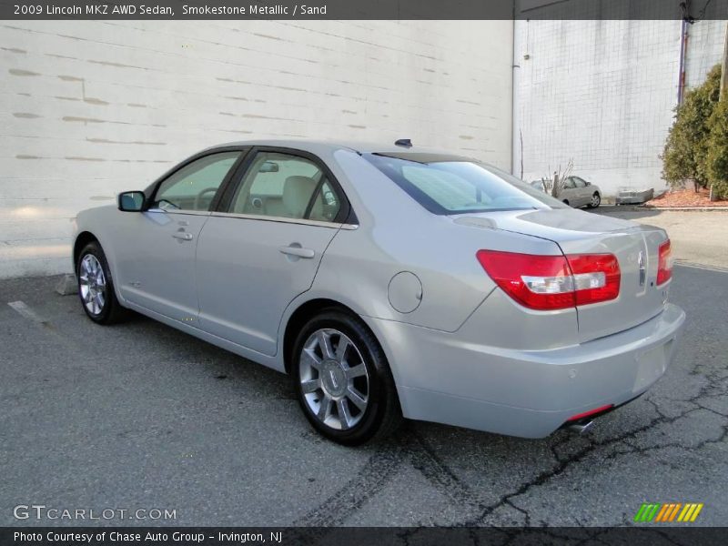 Smokestone Metallic / Sand 2009 Lincoln MKZ AWD Sedan