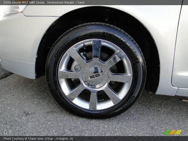 Smokestone Metallic / Sand 2009 Lincoln MKZ AWD Sedan