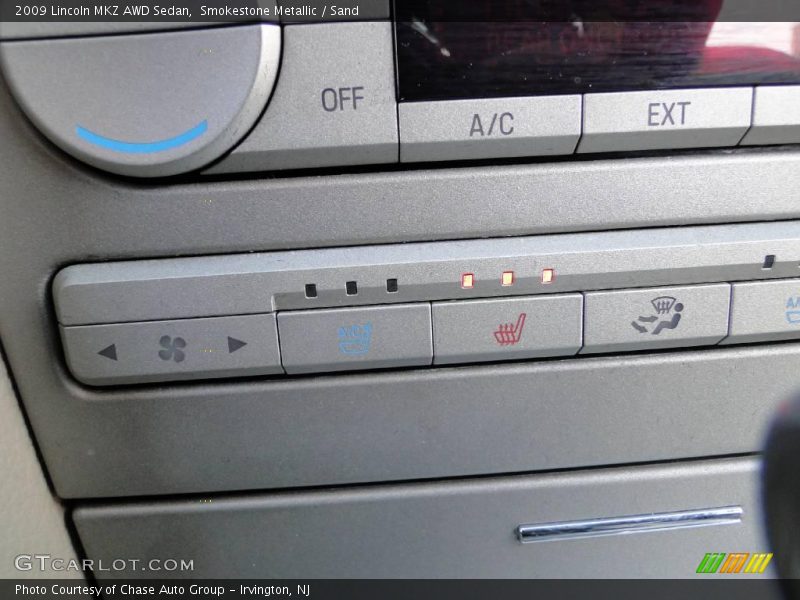 Smokestone Metallic / Sand 2009 Lincoln MKZ AWD Sedan