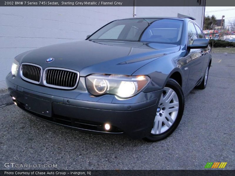 Sterling Grey Metallic / Flannel Grey 2002 BMW 7 Series 745i Sedan