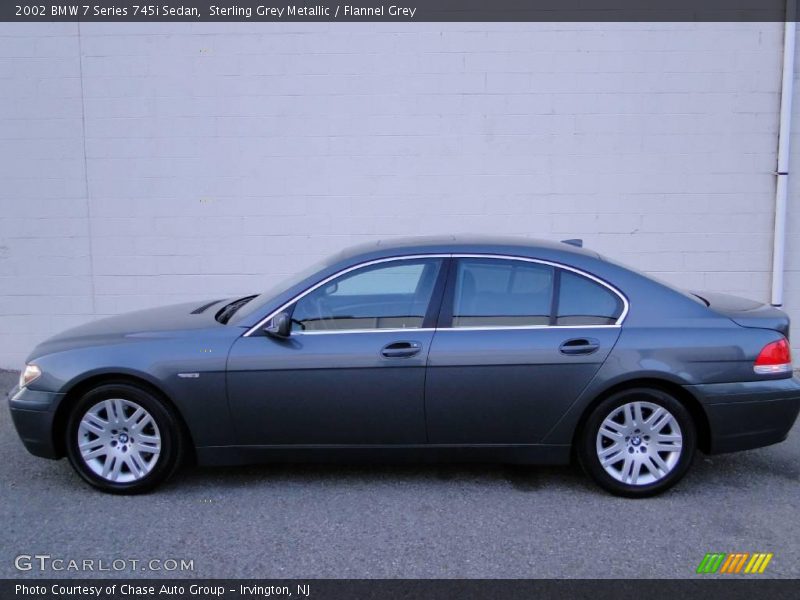 Sterling Grey Metallic / Flannel Grey 2002 BMW 7 Series 745i Sedan