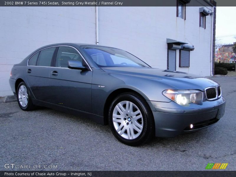 Sterling Grey Metallic / Flannel Grey 2002 BMW 7 Series 745i Sedan