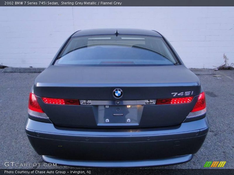 Sterling Grey Metallic / Flannel Grey 2002 BMW 7 Series 745i Sedan