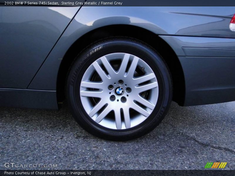Sterling Grey Metallic / Flannel Grey 2002 BMW 7 Series 745i Sedan