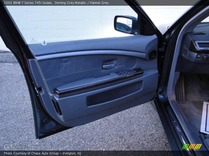 Sterling Grey Metallic / Flannel Grey 2002 BMW 7 Series 745i Sedan