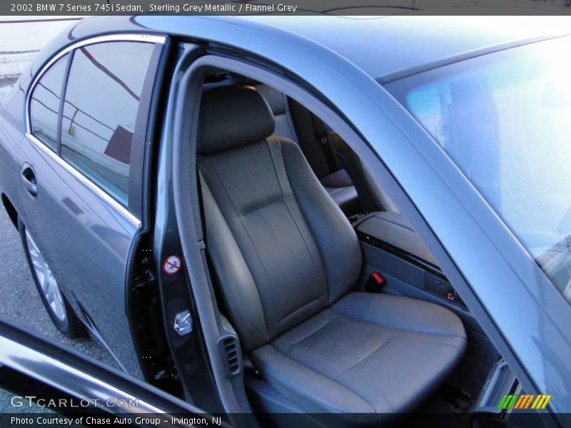 Sterling Grey Metallic / Flannel Grey 2002 BMW 7 Series 745i Sedan