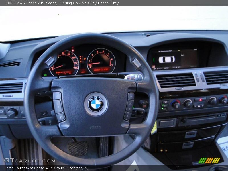 Sterling Grey Metallic / Flannel Grey 2002 BMW 7 Series 745i Sedan
