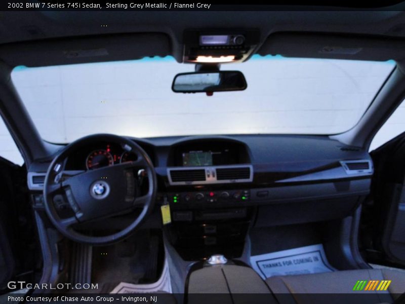 Sterling Grey Metallic / Flannel Grey 2002 BMW 7 Series 745i Sedan