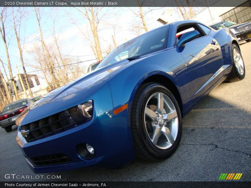 Aqua Blue Metallic / Black 2010 Chevrolet Camaro LT Coupe