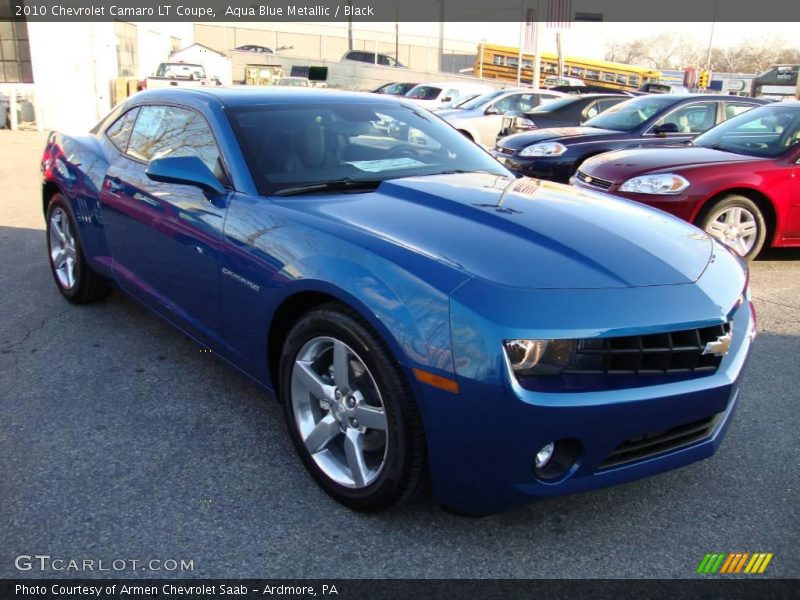 Aqua Blue Metallic / Black 2010 Chevrolet Camaro LT Coupe