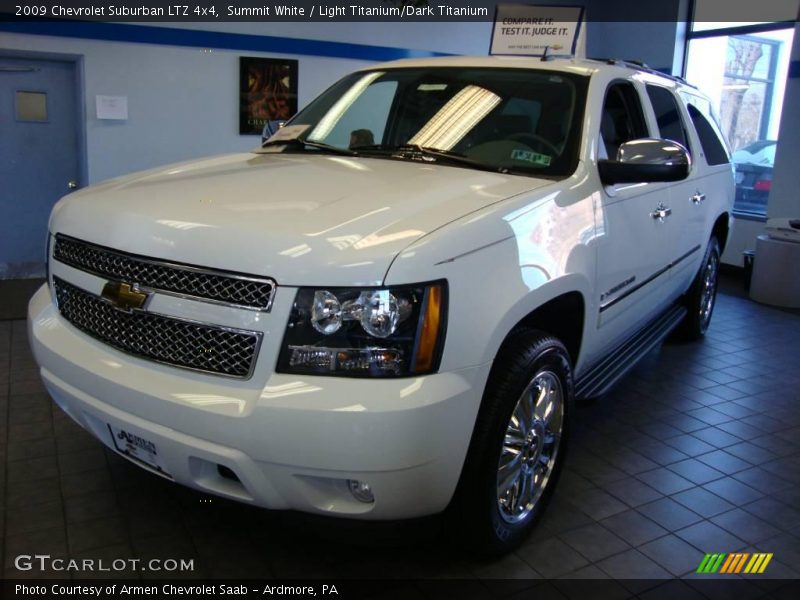 Summit White / Light Titanium/Dark Titanium 2009 Chevrolet Suburban LTZ 4x4