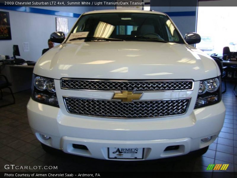 Summit White / Light Titanium/Dark Titanium 2009 Chevrolet Suburban LTZ 4x4