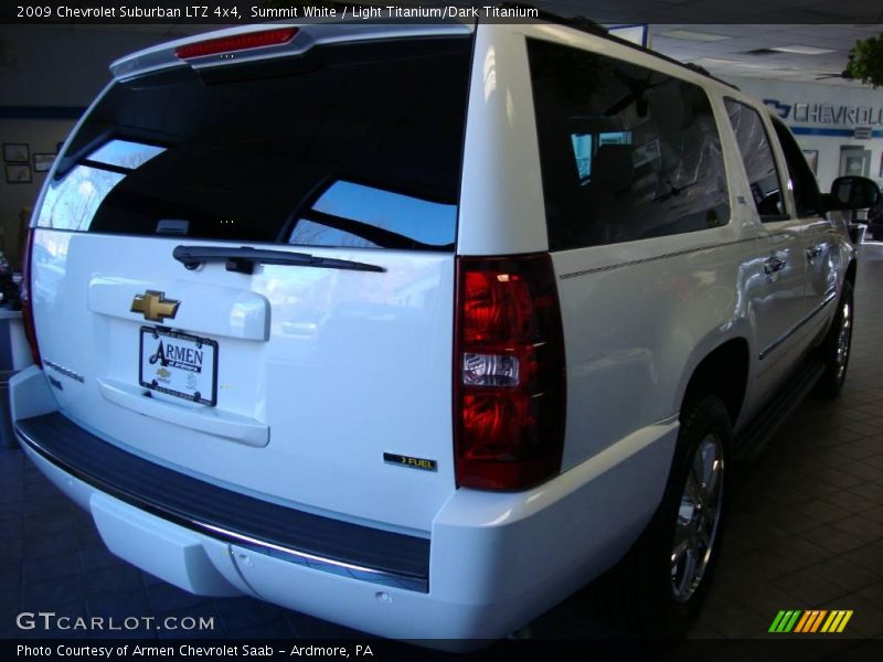 Summit White / Light Titanium/Dark Titanium 2009 Chevrolet Suburban LTZ 4x4