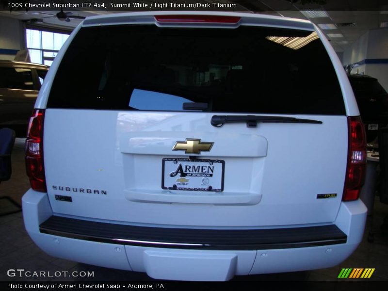 Summit White / Light Titanium/Dark Titanium 2009 Chevrolet Suburban LTZ 4x4