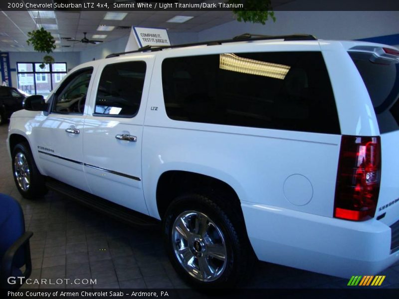 Summit White / Light Titanium/Dark Titanium 2009 Chevrolet Suburban LTZ 4x4