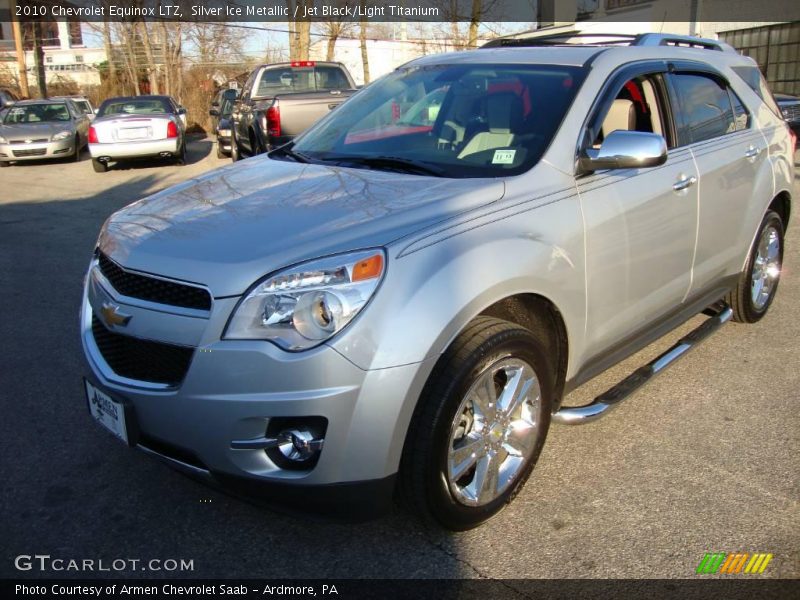 Silver Ice Metallic / Jet Black/Light Titanium 2010 Chevrolet Equinox LTZ