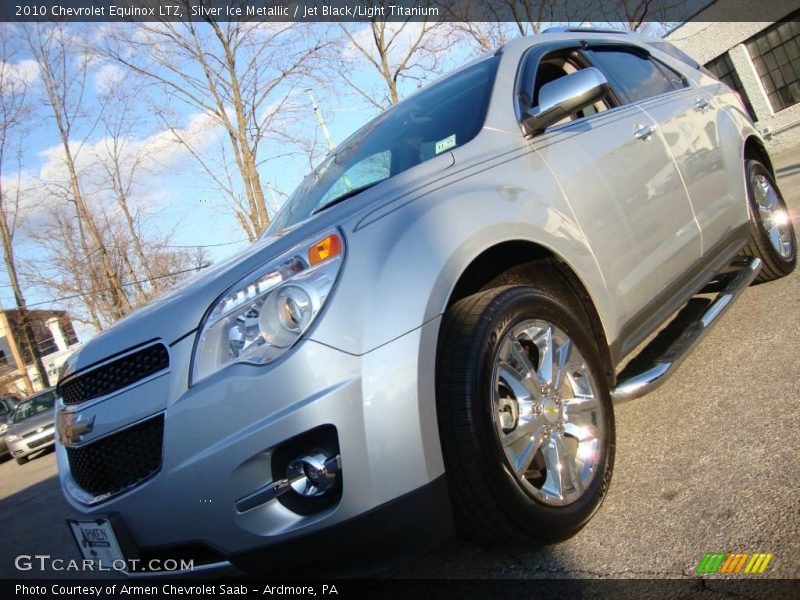 Silver Ice Metallic / Jet Black/Light Titanium 2010 Chevrolet Equinox LTZ