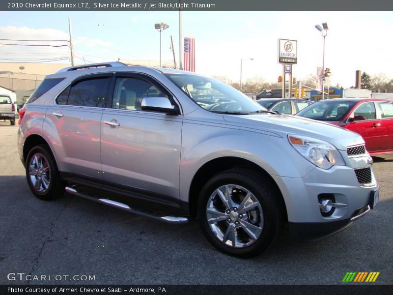 Silver Ice Metallic / Jet Black/Light Titanium 2010 Chevrolet Equinox LTZ