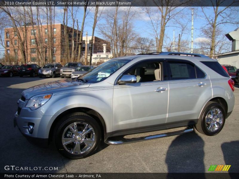 Silver Ice Metallic / Jet Black/Light Titanium 2010 Chevrolet Equinox LTZ