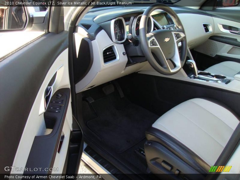 Silver Ice Metallic / Jet Black/Light Titanium 2010 Chevrolet Equinox LTZ