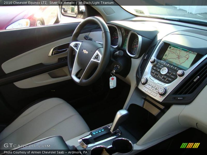 Silver Ice Metallic / Jet Black/Light Titanium 2010 Chevrolet Equinox LTZ
