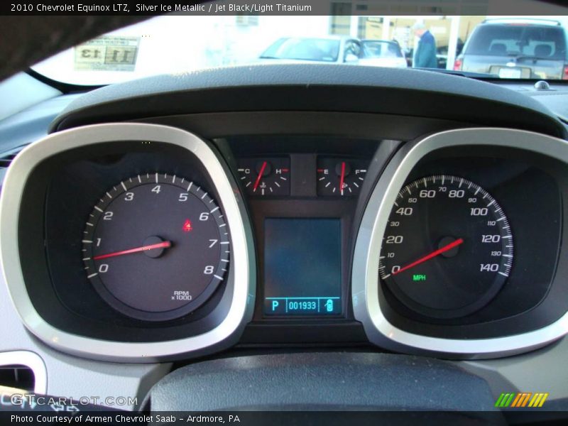Silver Ice Metallic / Jet Black/Light Titanium 2010 Chevrolet Equinox LTZ