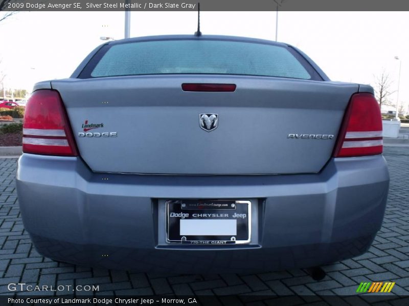 Silver Steel Metallic / Dark Slate Gray 2009 Dodge Avenger SE
