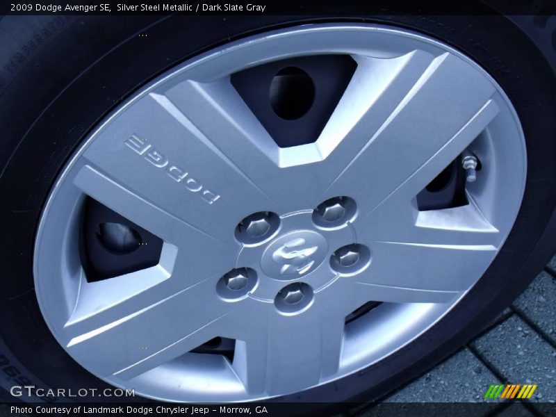 Silver Steel Metallic / Dark Slate Gray 2009 Dodge Avenger SE