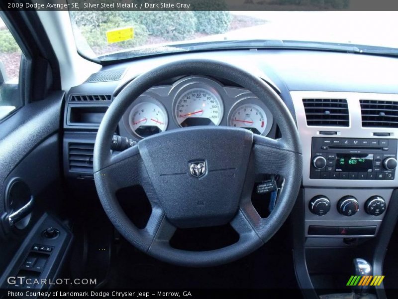 Silver Steel Metallic / Dark Slate Gray 2009 Dodge Avenger SE
