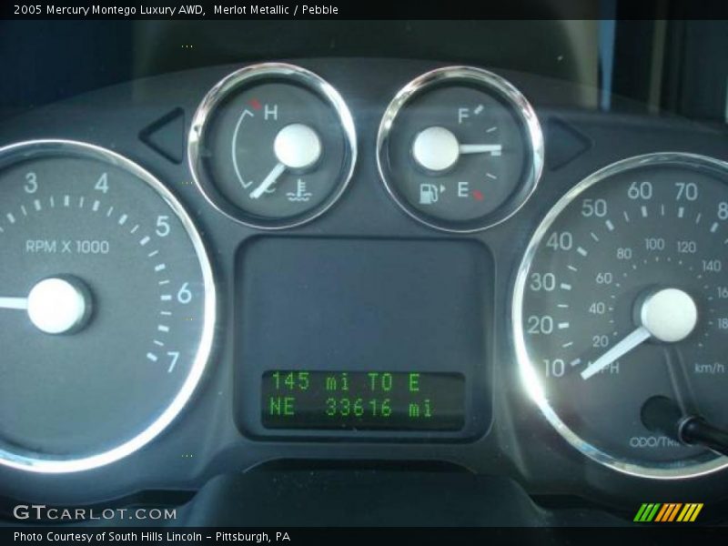 Merlot Metallic / Pebble 2005 Mercury Montego Luxury AWD
