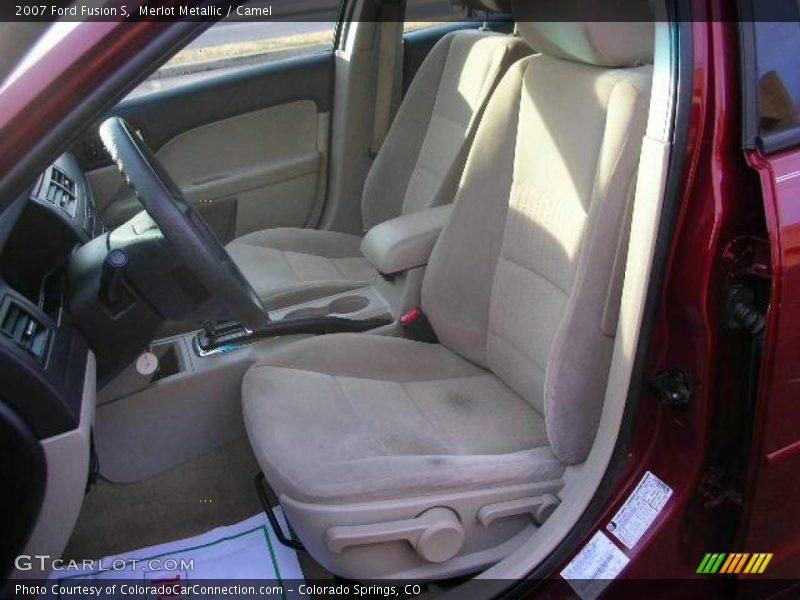 Merlot Metallic / Camel 2007 Ford Fusion S