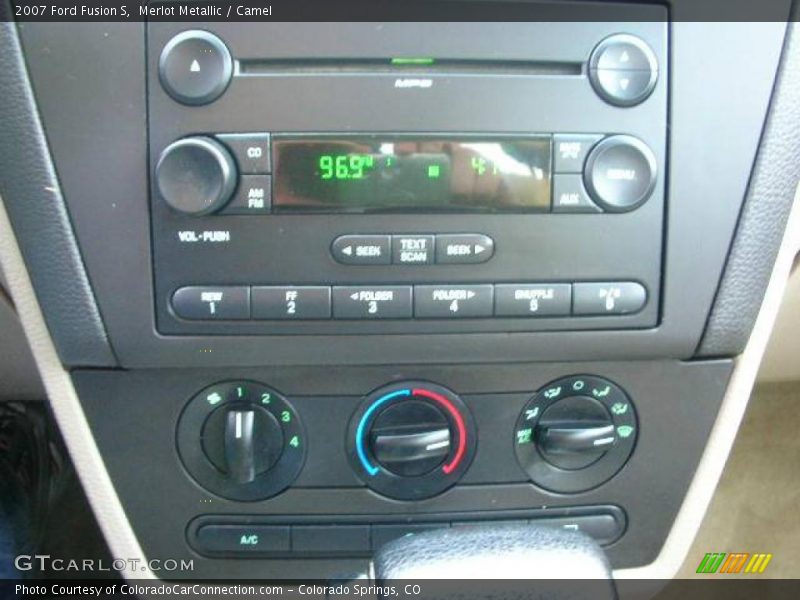 Merlot Metallic / Camel 2007 Ford Fusion S