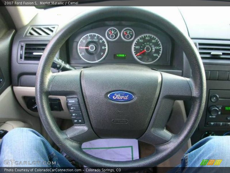 Merlot Metallic / Camel 2007 Ford Fusion S