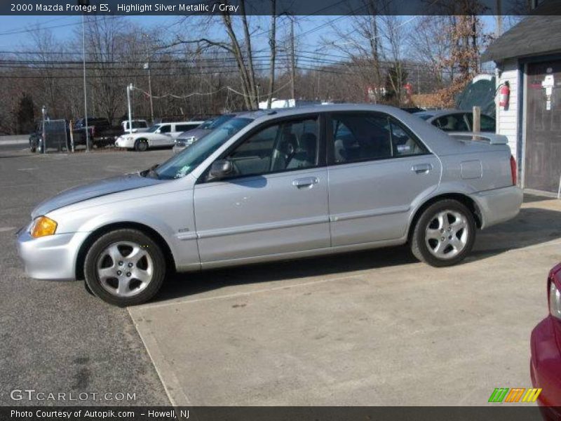 Highlight Silver Metallic / Gray 2000 Mazda Protege ES