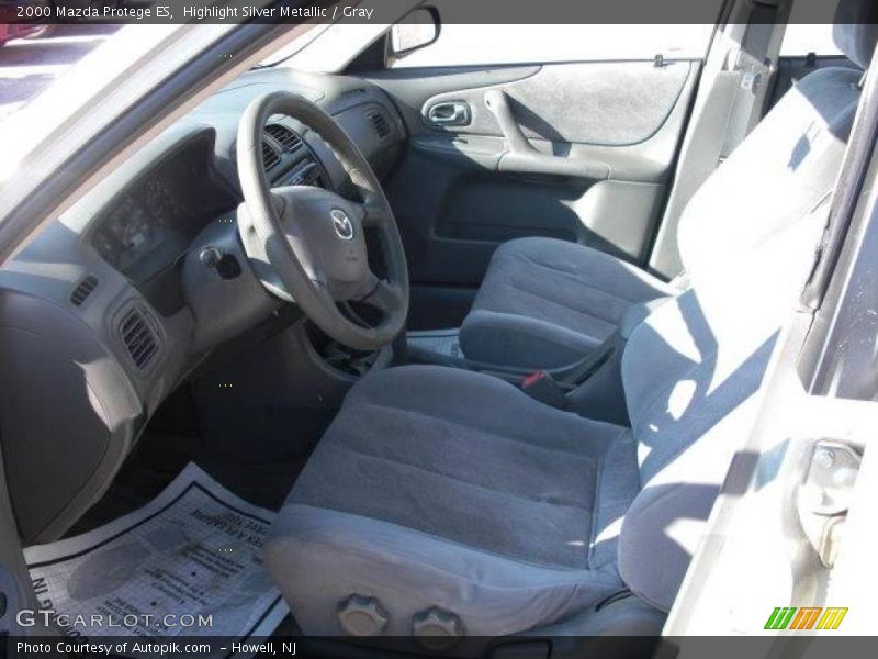 Highlight Silver Metallic / Gray 2000 Mazda Protege ES