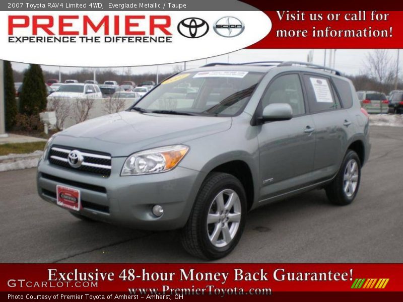 Everglade Metallic / Taupe 2007 Toyota RAV4 Limited 4WD