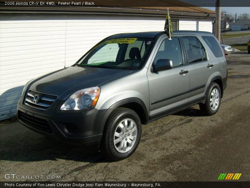 Pewter Pearl / Black 2006 Honda CR-V EX 4WD