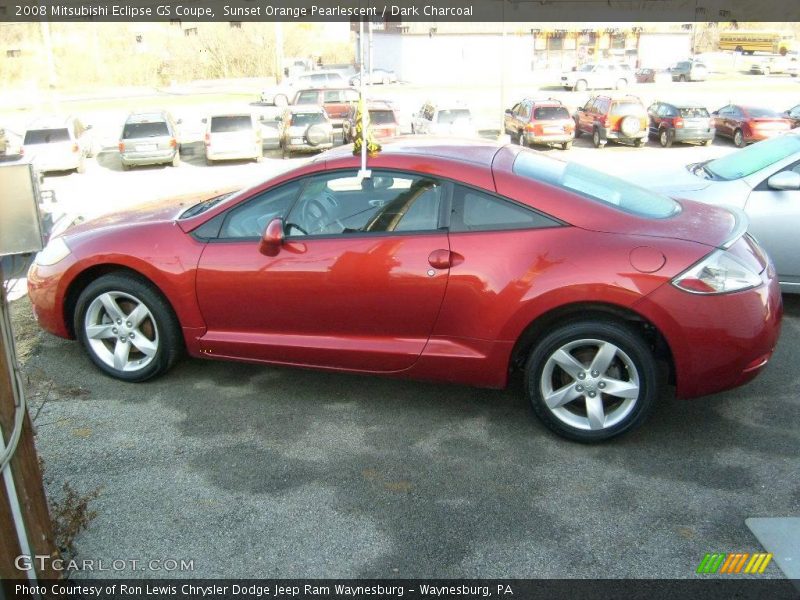 Sunset Orange Pearlescent / Dark Charcoal 2008 Mitsubishi Eclipse GS Coupe