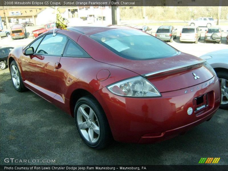 Sunset Orange Pearlescent / Dark Charcoal 2008 Mitsubishi Eclipse GS Coupe