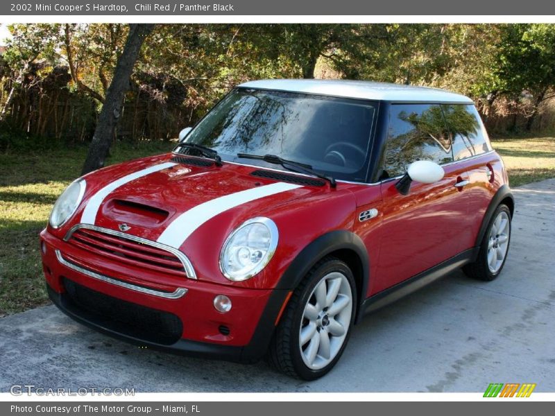 Chili Red / Panther Black 2002 Mini Cooper S Hardtop