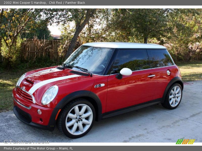 Chili Red / Panther Black 2002 Mini Cooper S Hardtop