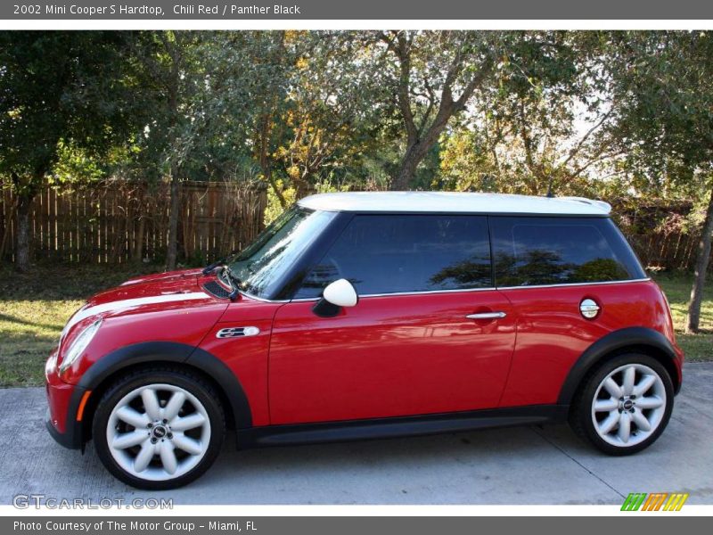 Chili Red / Panther Black 2002 Mini Cooper S Hardtop