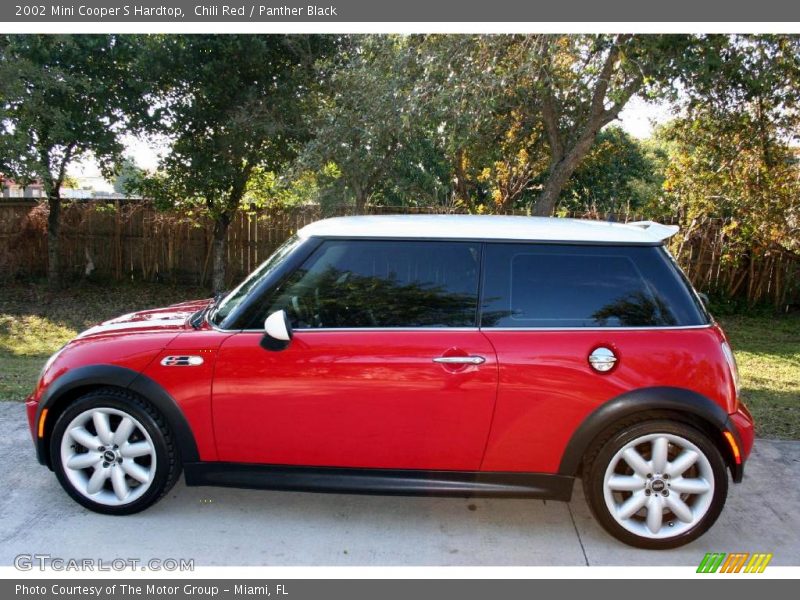 Chili Red / Panther Black 2002 Mini Cooper S Hardtop