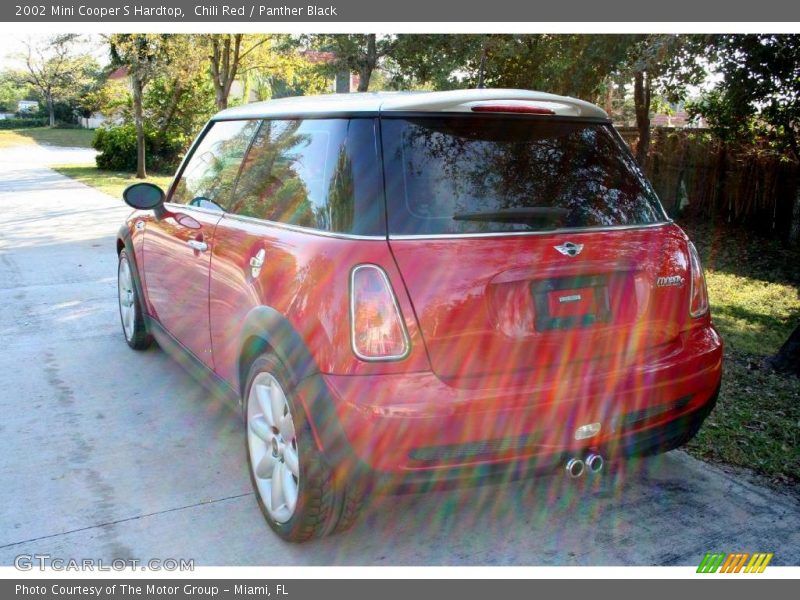 Chili Red / Panther Black 2002 Mini Cooper S Hardtop