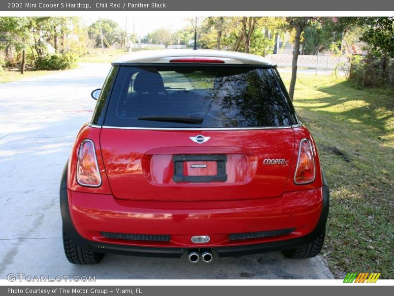 Chili Red / Panther Black 2002 Mini Cooper S Hardtop