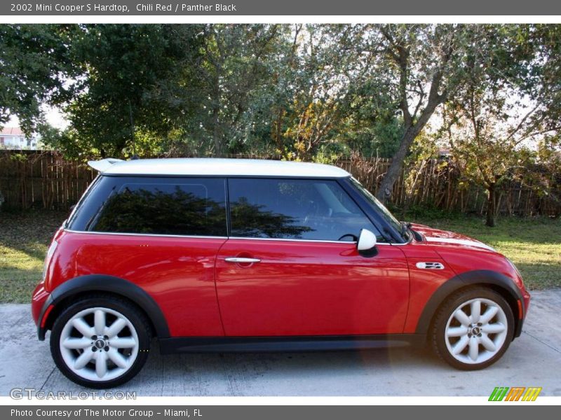 Chili Red / Panther Black 2002 Mini Cooper S Hardtop