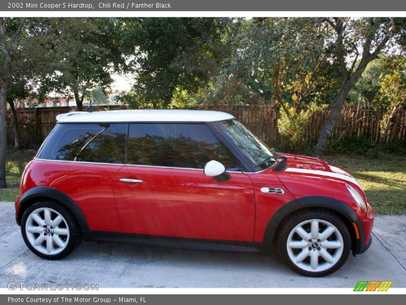 Chili Red / Panther Black 2002 Mini Cooper S Hardtop