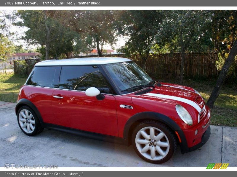 Chili Red / Panther Black 2002 Mini Cooper S Hardtop